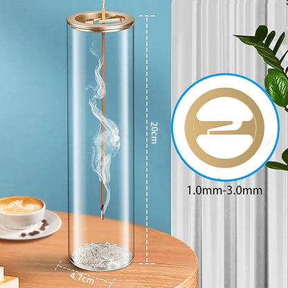 Modern Glass Incense Burner Anti-Ash Flying Incense Holder with